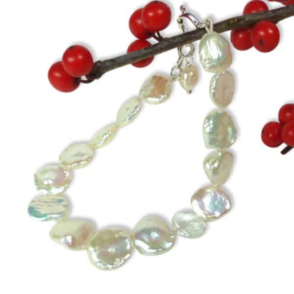 kasha pearl and rock crystal bracelet