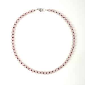 Rose-quartz-garnet-necklace